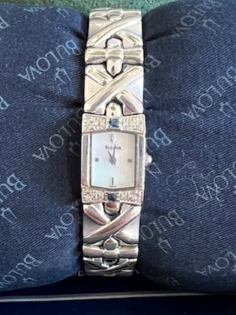 Bulova Mother Of Pearl Dial WDiamond Accents